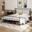 Metal 38.7" Bed Frame with Headboard-1553931112