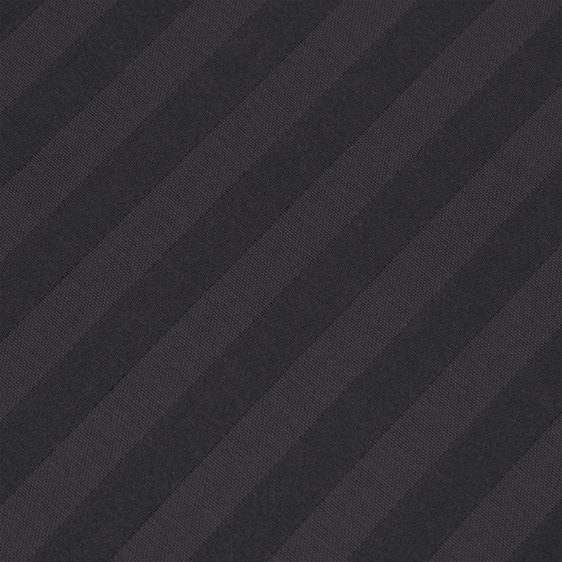 Spevek Soft & Cozy 40cm Extra Deep Pocket Microfiber Striped Fitted Sheet, Black, Single (91 x 190 cm)