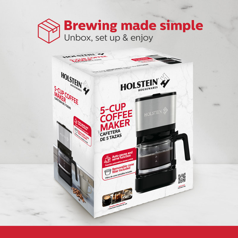 Cafetière 5 tasses Holstein Housewares