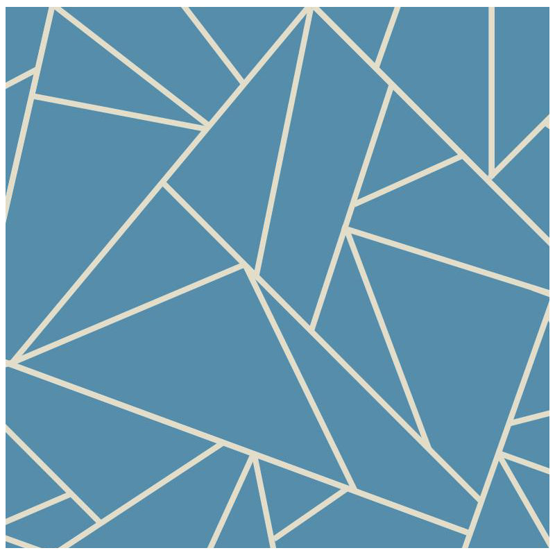Origami Geometric Vinyl Wallpaper Roll by Jamie Graney, Niagra/Cream