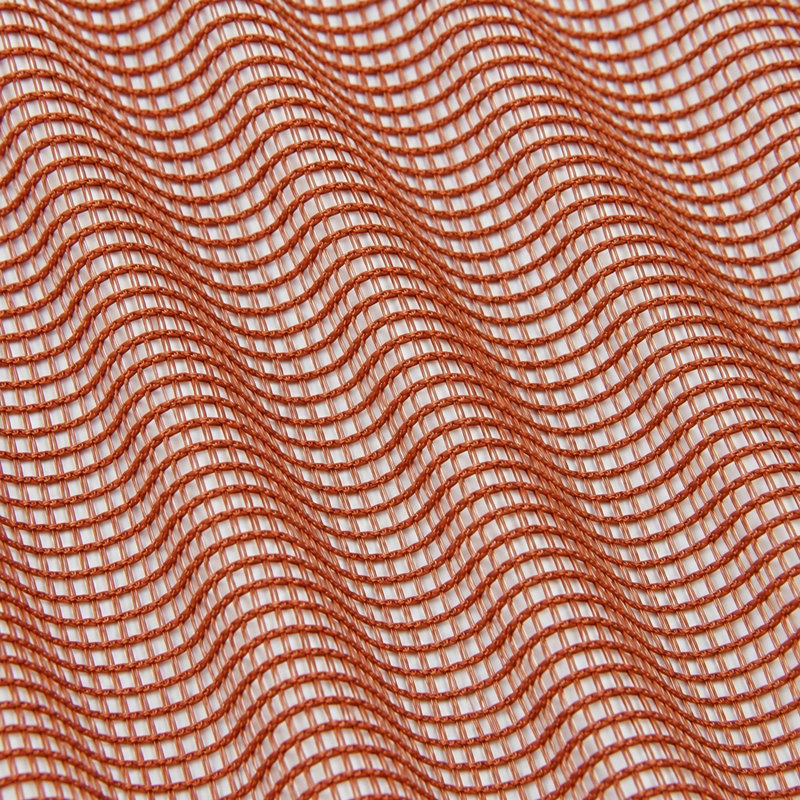 Net-Like Sheer | Area Fabric_AREA, Terracotta