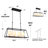 Doly 4 - Light Modern Rectangle Fabric Shade Chandelier