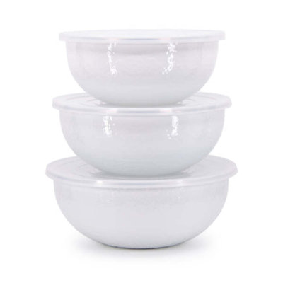 Swirl Enamelware Nested Mixing Bowl Set