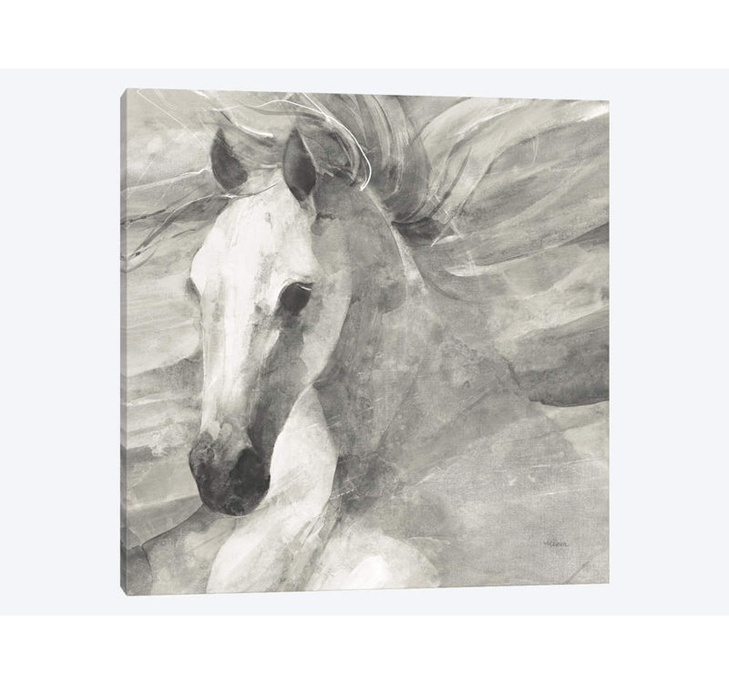 «Poseidon Neutral» par Albena Hristova, impression sur toile tendue, Papier d'art encadré noir, Blanc
