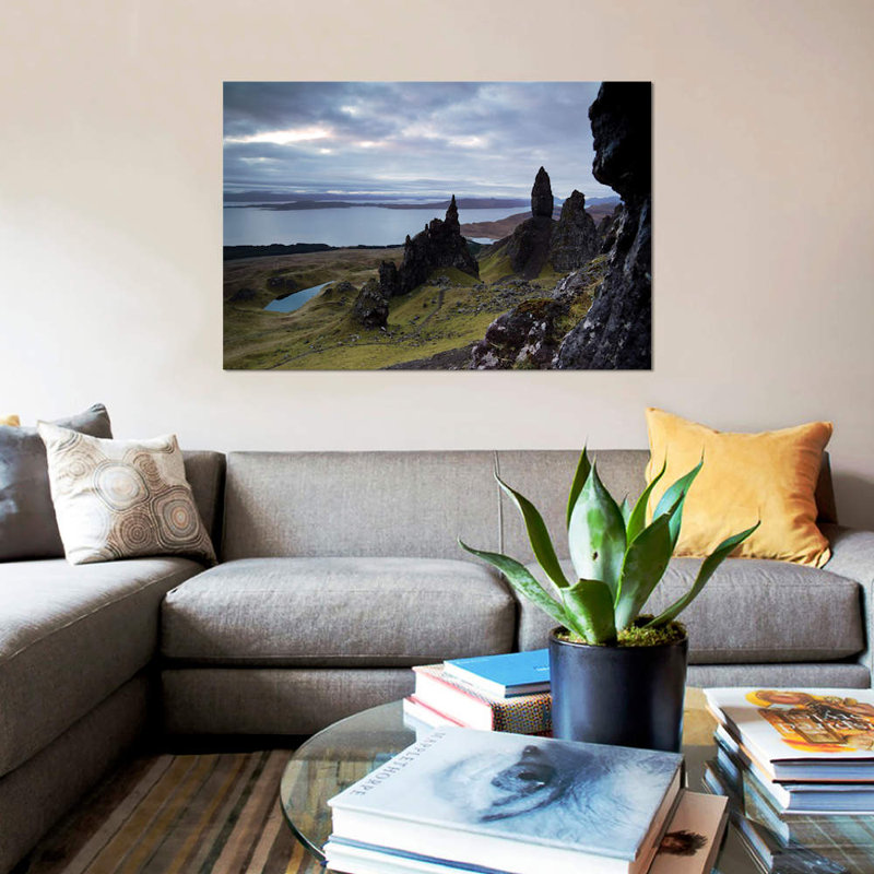 « old man of storer, écosse » par matteo colombo, impression sur toile, H 26 po x l 40 po x P 1,5 po, Toile tendue