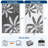 Waterproof Outdoor Rug 5x8 for Patio, Reversible Modern Area Rug, Large Plastic Straw Mat for Camping, RV, Porch, Backyard, Deck, Picnic, Beach, Grey & White-642207952-642207958