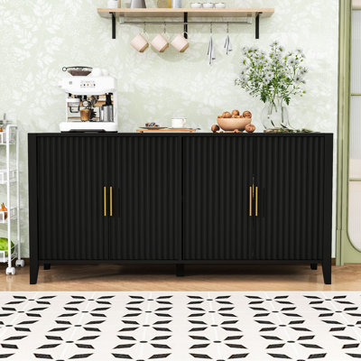 Sideboard with Storage Cabinet and Shelves