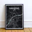 Nanjing City Map - No Frame Print-2081888007