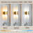 19.7in Dimmable Wall Mounted Sconce with Alabaster Shade,Modern 2-lights Wall Light  with G9 Bulbs-1706068650
