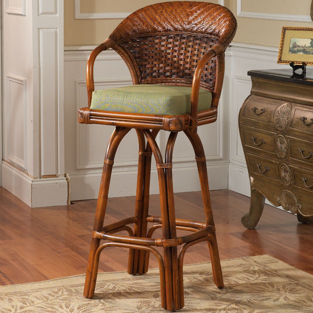 Tabouret de bar pivotant & Stowell, Tabouret de comptoir (assise de 24 po de hauteur), Sol Spinnaker