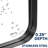 Eitzen Rectangle Wall Mirror High-Strength Tempered Glass and  Stainless Steels Framed Wall Mirror Accent Mirror-231624580-216028328