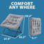 Chaise pliante empilable rembourrée en similicuir R Peace-1585555734