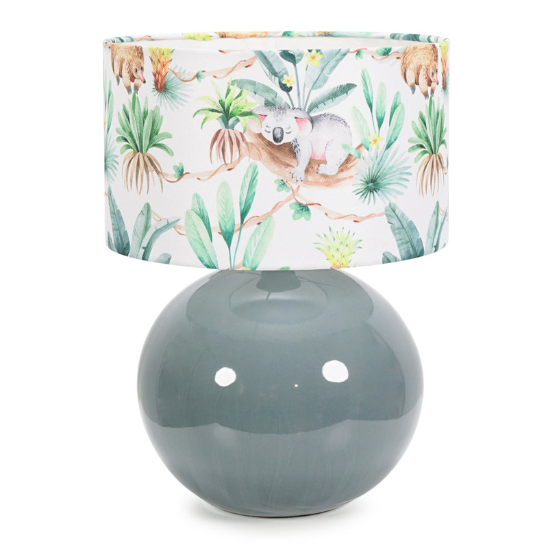 Mossman Ceramic Table Lamp, No, Green