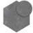 Dakota Hexagon 7.7 in. x 8.9 in. Matte Porcelain  Floor and Wall Tile-79122832