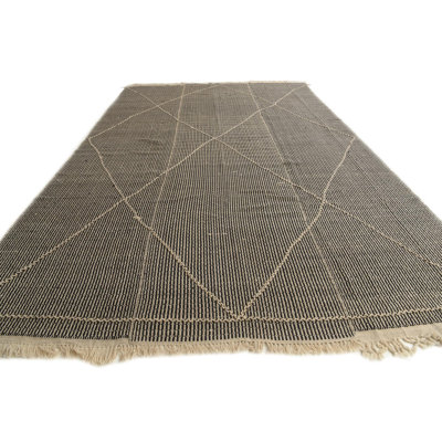 10x14 Pinson Black and White Rug