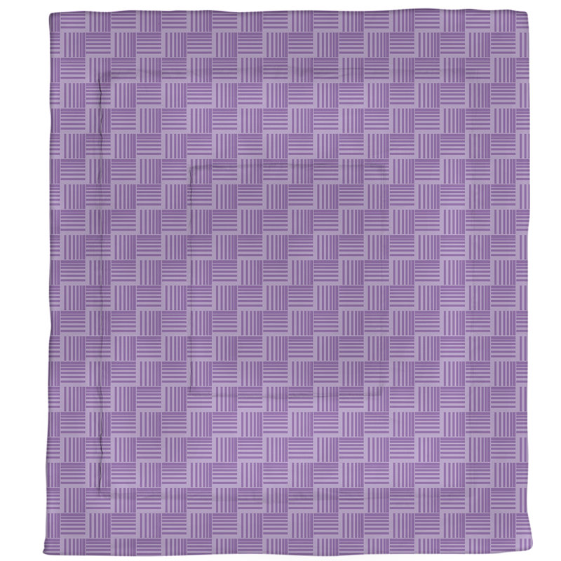 Édredon réversible en microfibre Dana Strider, Édredon grand, Violet géométrique 1