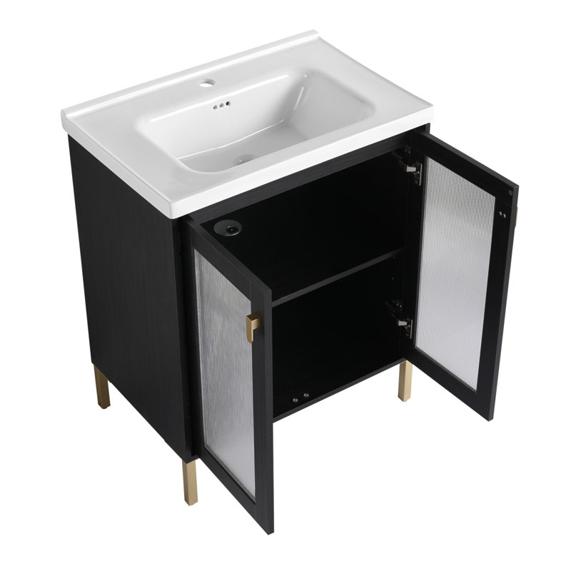 Base de meuble-lavabo simple mural 27,8 po seulement