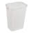  Slim Laundry Hamper, Clothes Basket, Lid, Linen Design, Plastic-1248325449