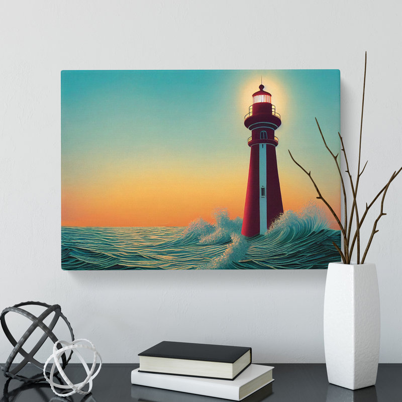 Lighthouse Seascape Vol.3 - Wrapped Canvas, 50cm H x 76cm W x 3cm D