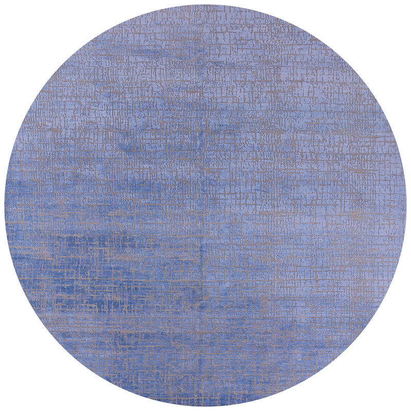Abstract Indoor Rug, Round 8'