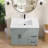 36 in. W x 22 in. D Solid Surface White Rectangular Single Sink Vanity Top with Basin 1 Hole Countertop