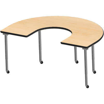 Laminate Adjustable Horseshoe 2 Students Activity Table