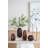 Textured Glass Vase - Amber-855872101