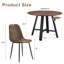 Ensemble de table de salle à manger moderne et minimaliste en MDF et en métal pour la cuisine et la salle à manger