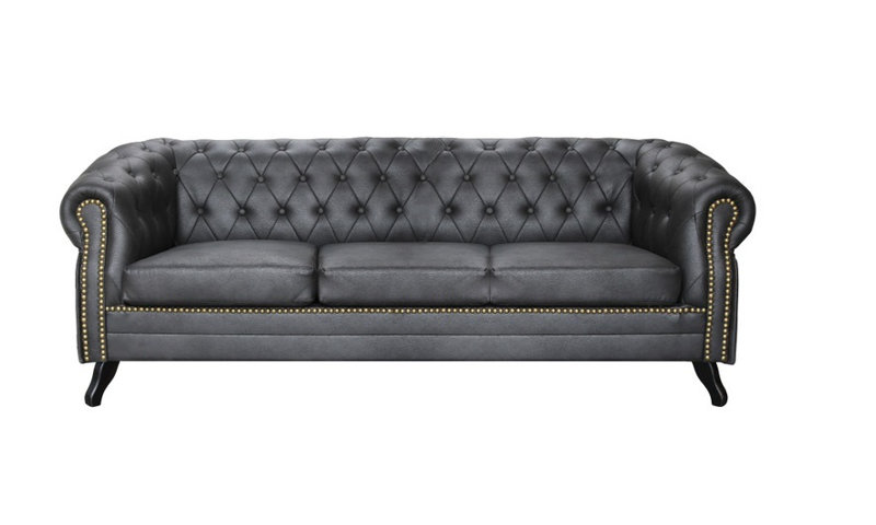 Batterson Faux Leather Sofa