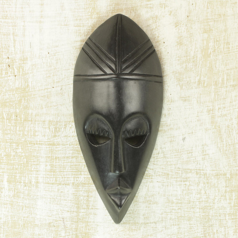 African wood mask