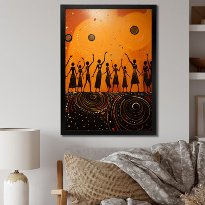 «Horey African Tribal Dance IV», reproduction sur toile