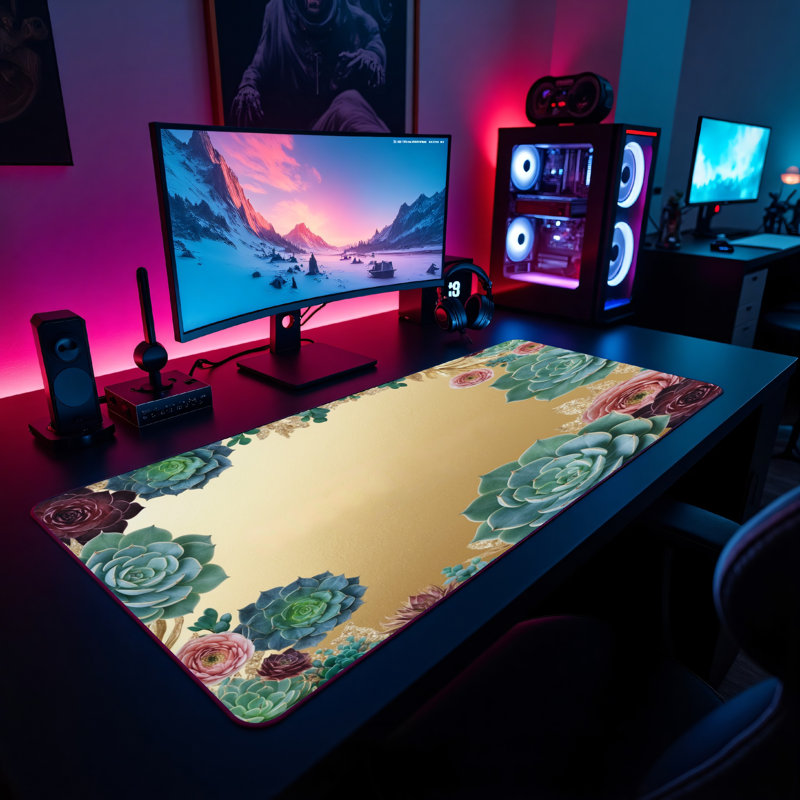 Polyester Desk Pad, 31.5x15.5