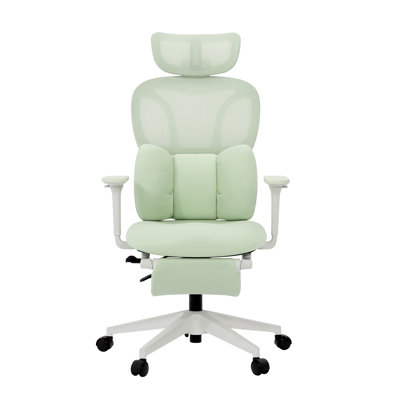 Chaise de bureau ergonomique verte Cablady