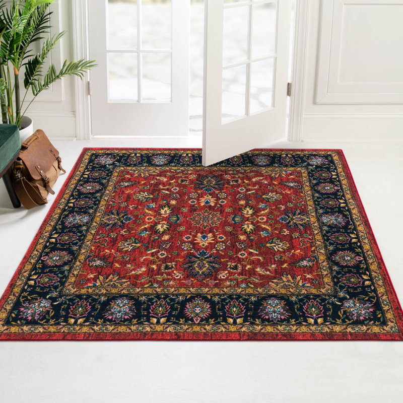 Abisha Oriental Indoor Rug, Square 5'3"