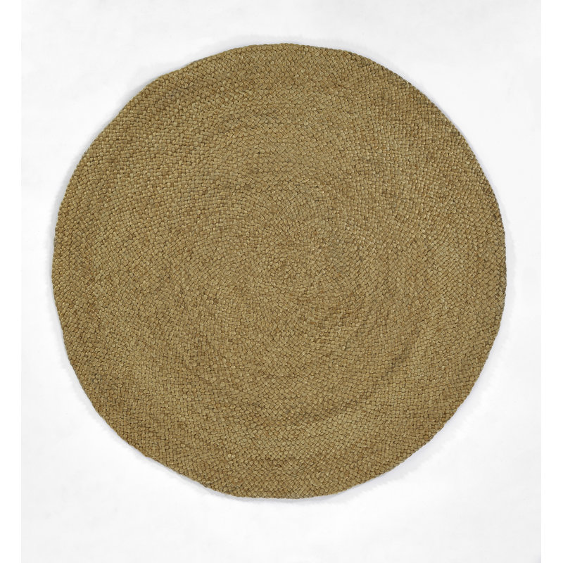 Pure Salt By Momeni Torquay Soumak Machine Weave Jute And Wool Natural Area Rug 6' X 6' Round, Rectangle 8' x 11', Brown