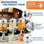 Distributeur de boissons glacées 2,2 à 6,6 gallons avec support pour fêtes, mariages, hôtels-380355877