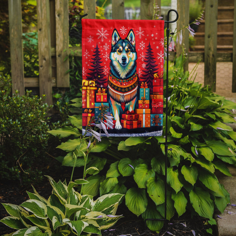 Double Sided 15.5'' H x 11.25'' W Polyester Christmas Garden Flag