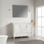 Meuble-lavabo polyvalent en bois massif avec conception autoportante et options à deux poignées