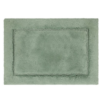 Kalb Solid Cotton Non Slip Machine Washable Bath Rug