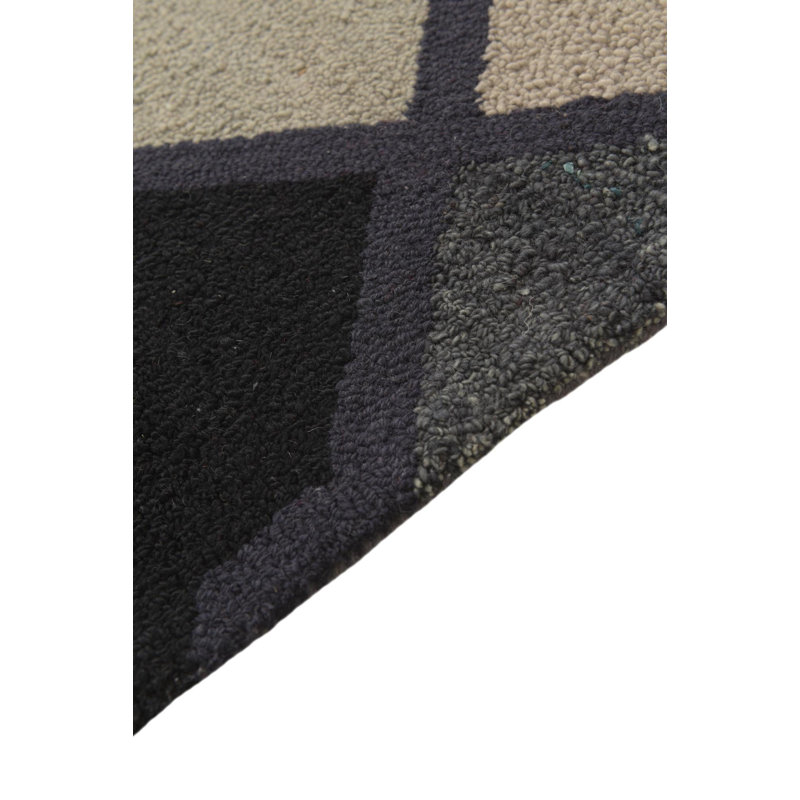 Tapis noir Otto