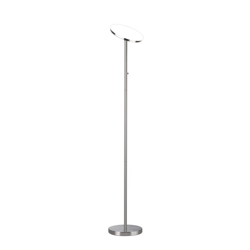 5000 Lumen Torchiere Floor Lamp - Brushed Nickel