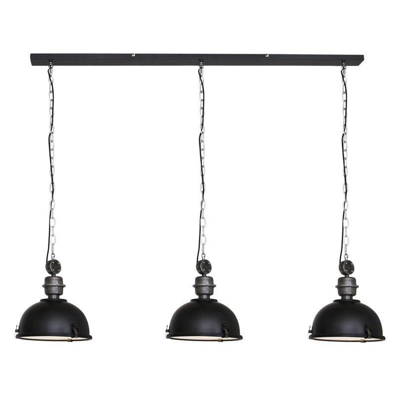 Bragg 3 - Light Dome Pendant, Black