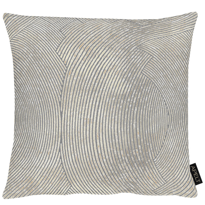 Loft Style Square Cushion, Grey/Brown/Blue, 40cm H x 40cm W