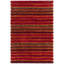 Lavasa Hand Loomed Striped Area Rug in Red-2109443192