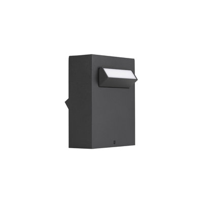 Black Integrated LED Metal Bollard Light