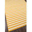 Tapis rayé jaune / blanc intérieur / extérieur Yepez-1352392501