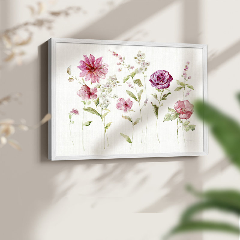 Sweet and Delicate -Framed Print - Restickable, 22" H x 28" W, White