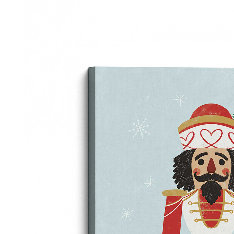 1 «Holiday Nutcracker III», reproduction sur toile roulée, Toile tendue, H 18 po x l 12 po x P 1,25 po