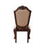 Ensemble de 2 chaises d'appoint en tissu et finition espresso Chateau De Ville