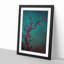 The Midnight Tree in Abstract - Picture Frame Painting Print-55611789-55611794